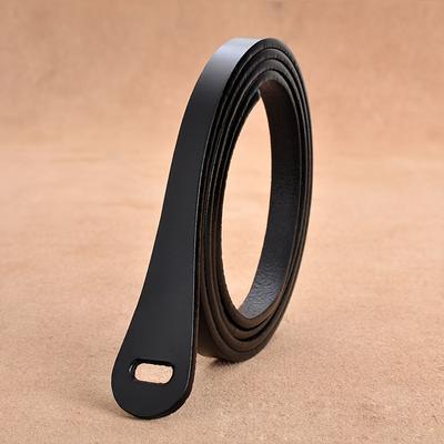 TEMU 8038 Genuine Leather Belt For Women, Decorative With Skirt And Sweater, Versatile Thin Style Image