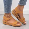 Sommer Frauen Schuhe Sandalen Offene spitze Wanderschuhe Weiche Damen Schuhe Keil Frauen Schuh Party
