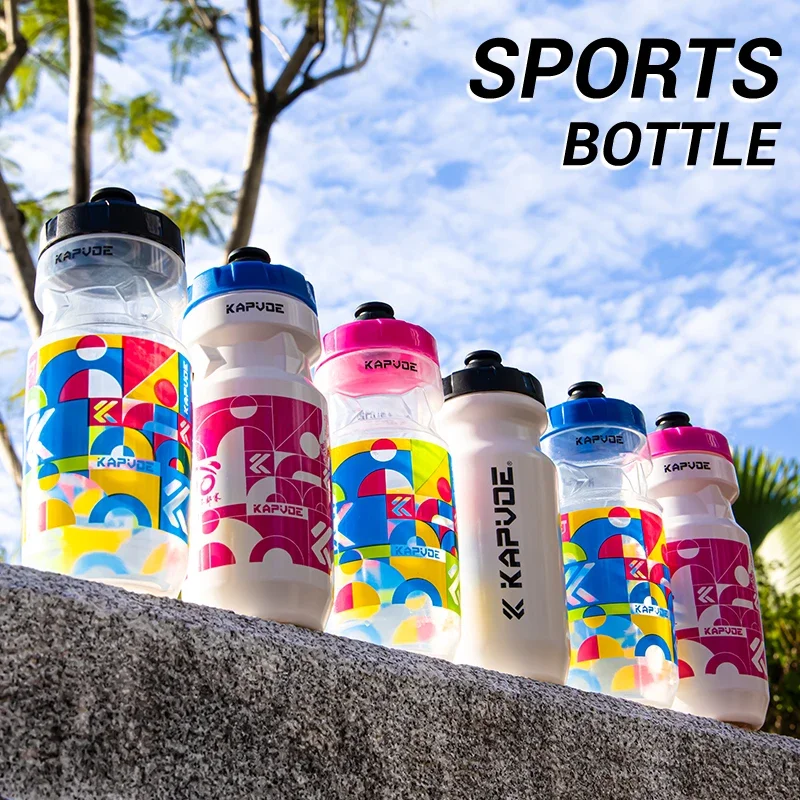 KAPVOE Outdoor Sport 610 ml Kunststoff Tragbare Große Fahrrad Flasche MTB Rennrad Wasser Flasche Kapazität Trinken Radfahren Tasse Neue Image