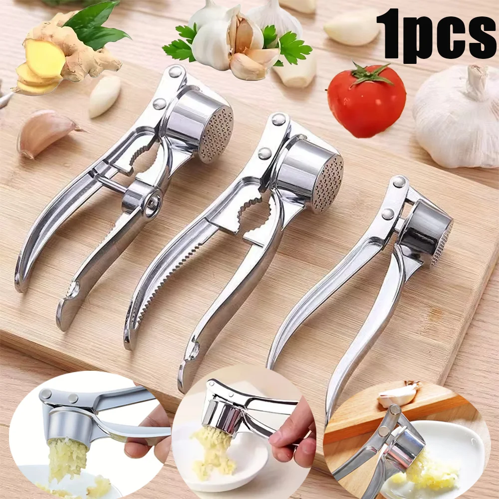1Pc Knoblauch Presse Crusher Fleischwolf Küche Gadgets Zink-legierung Knoblauch Zerkleinerer Squeezer Manuelle Gemüse Püree Ingwer Küche Werkzeuge