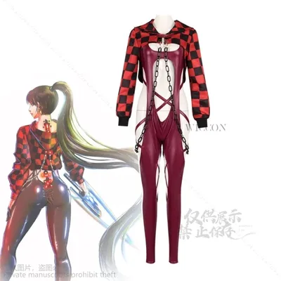 Anime Spiel Stern Cosplay Eve Blade Jumps uit Cape für Erwachsene rot Fahrer Outfit Halloween Party Image