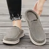 Sommer Herren Halbschuhe Casual Canvas Schuhe Leicht Bequem