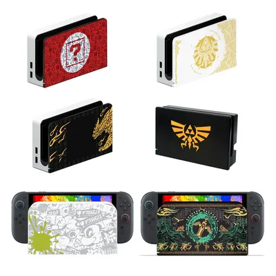 Hard Case TV Dock Station Cover Stand Charger Protective Shell For Nintendo Switch 2/NS Oled Game Console Crystal Protector Skin