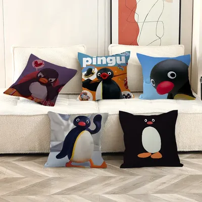 Klassische Anime süße P-Pingu Kissenbezug Design Kissenbezug Dekor Urlaub Decorati Image