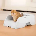 Vassoio per lettiera per gatti con parte superiore aperta Autopulente XL Controllo app igienico senza odori Tappetino per lettiera per gatti di grande capacità