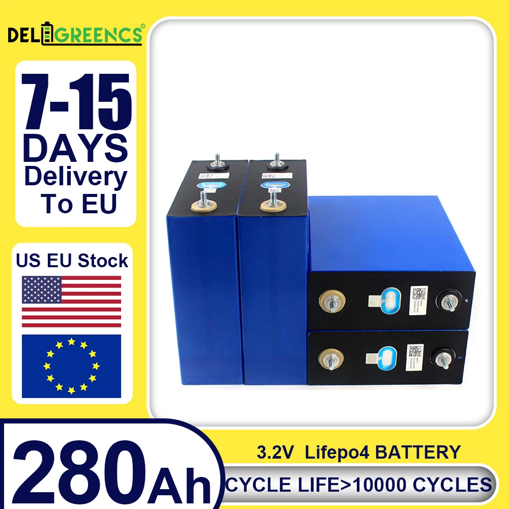 CATL 280Ah Lifepo4 wiederaufladbarer Akku 3,2 V Klasse A Akku Lithium-Eisenphosphat-Prismatikzellen für Solar-PV EU US KEIN STEUER Image