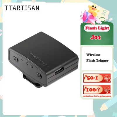 TTArtisan J01 Wireless Flash Trigger compatible with Fuji Nikon Canon Sony with a Hot Shoe Mount