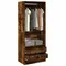 Armoire chêne fumé 80x50x200 cm en contreplaqué, meubles de chambre à coucher, ameublement de maison, rangement de vêtements