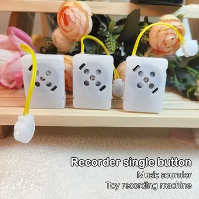Doll Toy Recorder Single Button Music Recording Box Recordable Voice Re-record Recording Core