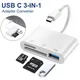Lettore di schede di memoria USB-C SD TF Lettore di schede di memoria adattatore da tipo C a