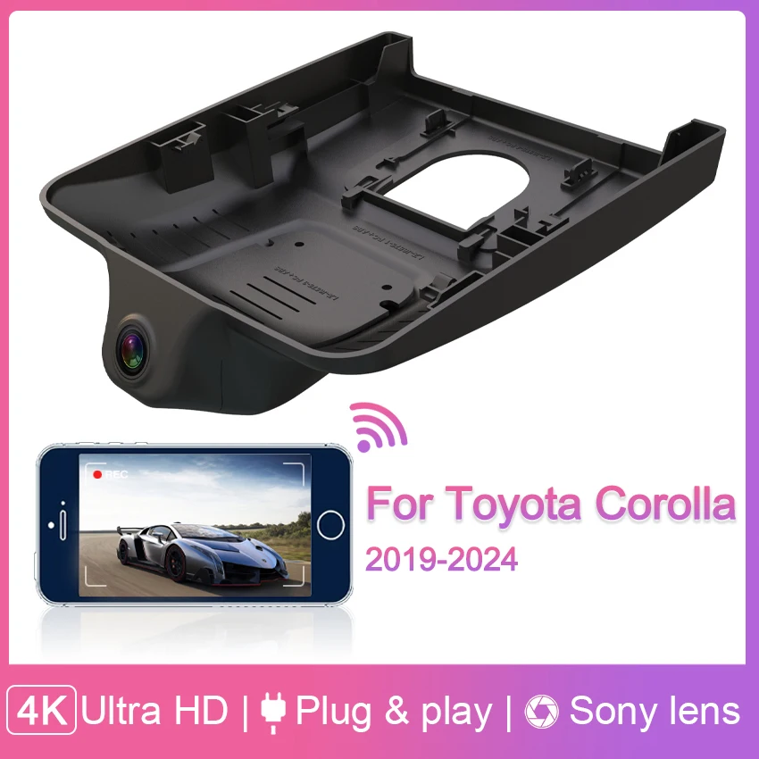 Plug-and-Play-Dashcam für Toyota Corolla Hybrid 2019 2020 2021 2022 2023 2024, Luke & Fließheck & Limousine, Auto-DVR 4K UHD DashCam Image