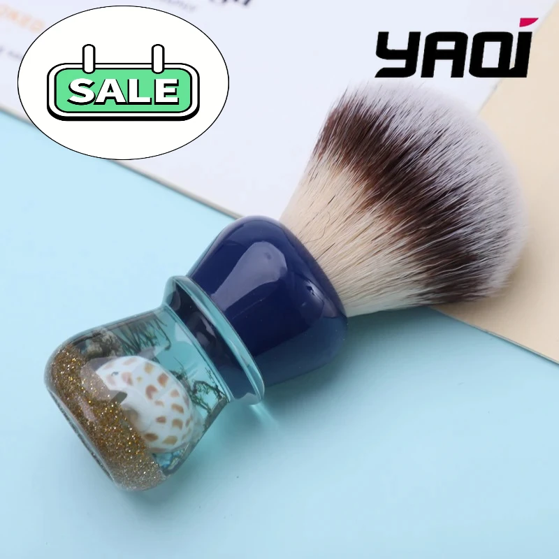 Nasser Rasierpinsel YAQI Atlantis 24 mm Kunsthaar Herren Rasierpinsel Sammlerstücke Geburtstagsgeschenk für Freund Image