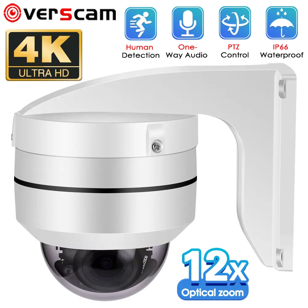 10X optischer Zoom 4K 8MP Outdoor IP66 PTZ Dome IP Kamera POE 5MP Bewegungserkennung Nachtsicht Audio CCTV Sicherheit Kamera P2P Image