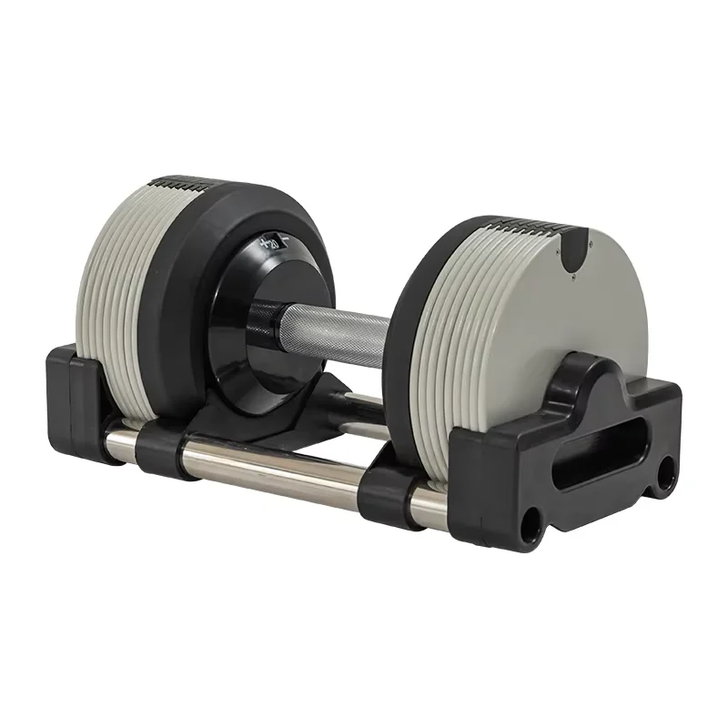 Verstellbares Hantelgewichte-Set aus Gusseisen von 10 kg bis 50 kg für Heim-Fitnessstudio-Training für Gewichtheben und Fitness Image