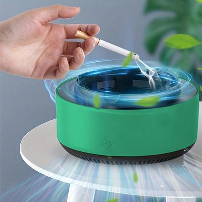 Cigarette Ashtray Air Purifier For Inhaling Tobacco Odor, Smart Remove Secondhand Tobacco Odor Removal Indoor Living Room Office Car