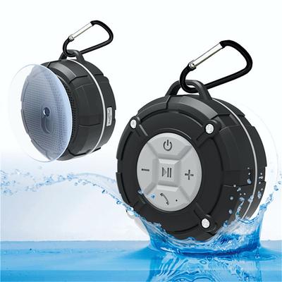 Shower Speaker, IPX7 Waterproof Bluetooth Speaker, Loud HD Sound, Portable Wireless Speaker with Suction Cup Sturdy Hook, Built-in Mic, for Shower, Pool, Beach, Outdoor