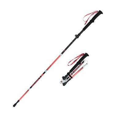 Walking Stick Trekking Poles Collapsible Hiking Poles - Carbon Fiber, Trekking Sticks, Antishock and Quick Lock System, Telescopic, Collapsible, Ultralight