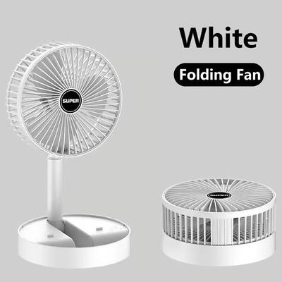 Portable Foldable Rechargeable Oscillating Fan Battery Operated USB C Small Fan Remote, Quiet Table Desk Fan Folding Standing Pedestal Fans for Bedroom Rome Office Camping Travel