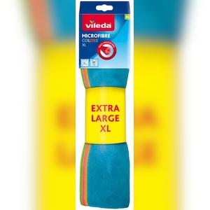 XL-Mikrofasertuch Vileda x 4 Einheiten Verschiedene Farben Image