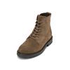Stiefelette MARC O'POLO "aus softem Velours-Rindleder", Damen, Gr. 40, grau (schwarz taupe), Obermaterial: 100% Leder (Rind), unifarben, Schuhe