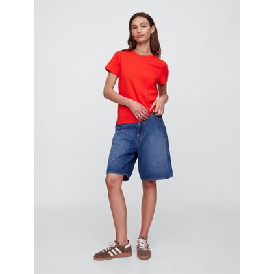 Gap Red Crew Neck Favourite Cotton Short Sleeve T-Shirt