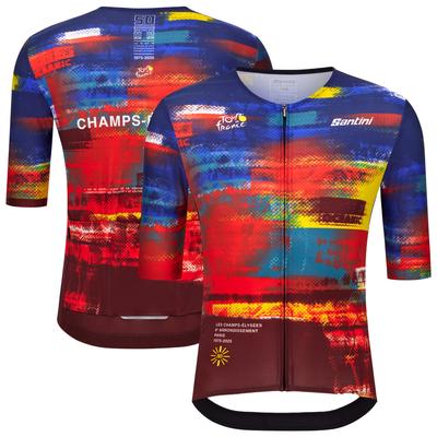 Tour de France 2025 Replica Champs-Élysées 50. Jubiläums-Dash Arrival-Trikot von Santini Image