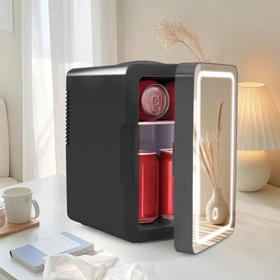TEMU Compact 6-liter Refrigerator, Essential For Students, Operates With Low Energy Consumption, Home And Settings. Image