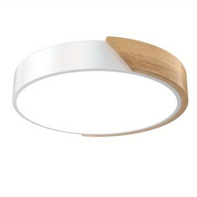 TEMU Wooden Ceiling Lamp Led Ceiling Lamp Suitable For Living Room Bedroom Bathroom Balcony Led Lamp Image
