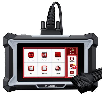 TEMU Ancel Scanner Abs Srs Transmission Check Engine Code Reader With 7 , Abs Bleeding/oil/brake/bms/ Reset, Gear Learning, Free , Online Customer Service, Without Battery