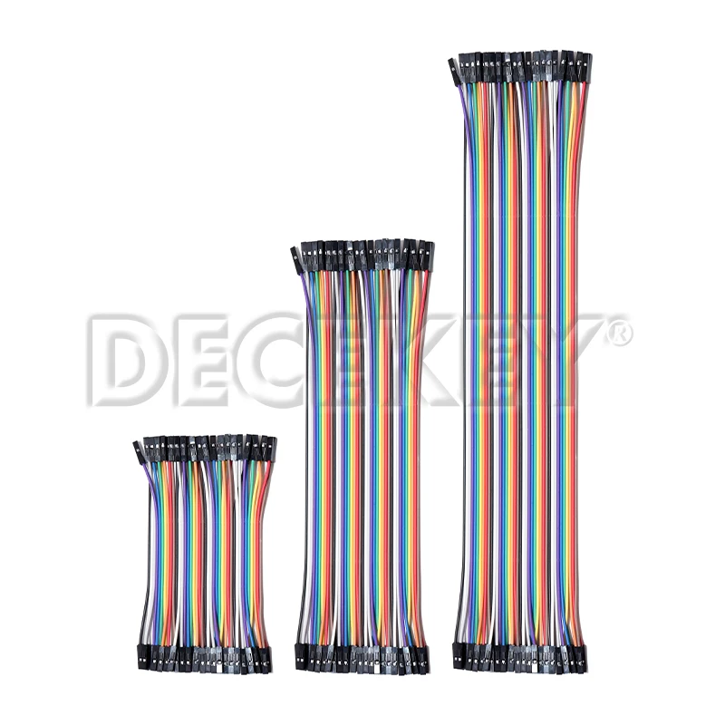 40PIN Dupont Line Stecker auf Stecker Buchse auf Buchse Stecker auf Buchse Überbrückungsdrahtkabel 10 cm 20 cm 30 cm für Arduino DIY KIT Image