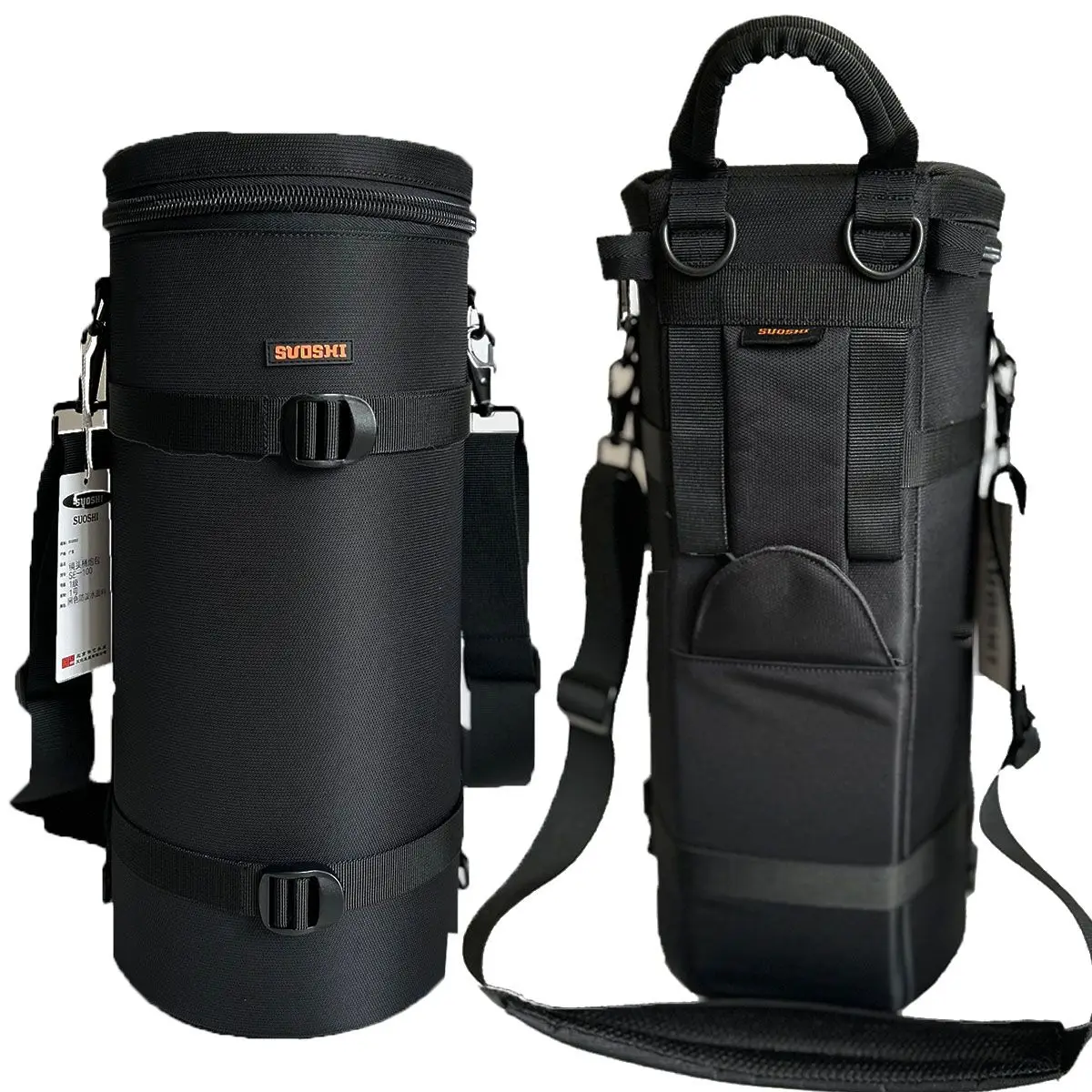 Universelle Teleobjektiv-Tragetasche, Schutzhülle für 70–200 mm, 180–600 mm, 200–600 mm Objektive, kompakte Tragetasche mit verstellbarem Riemen Image