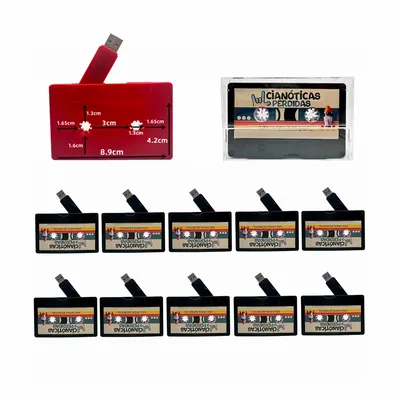 Kostenloses individuelles Farbdruck-LOGO, buntes Kassettenband, USB2.0-Flash-Laufwerk, 4 GB, 8 GB, Image
