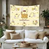 Niedlicher P-Pompompurin Anime Wandteppich zum Aufhängen, Tarot, Hippie, Wandteppiche, Wohnheim,
