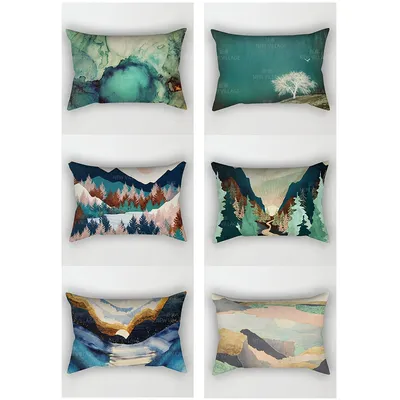 Modernes dekoratives Kissen für Zuhause, Wohnzimmer, Dekokissenbezug, 48 x 74 cm, 30 x 50 cm, 40 x 60 cm, 50 x 70 cm, abstraktes Schlafzimmer, Bett, Sofa Image