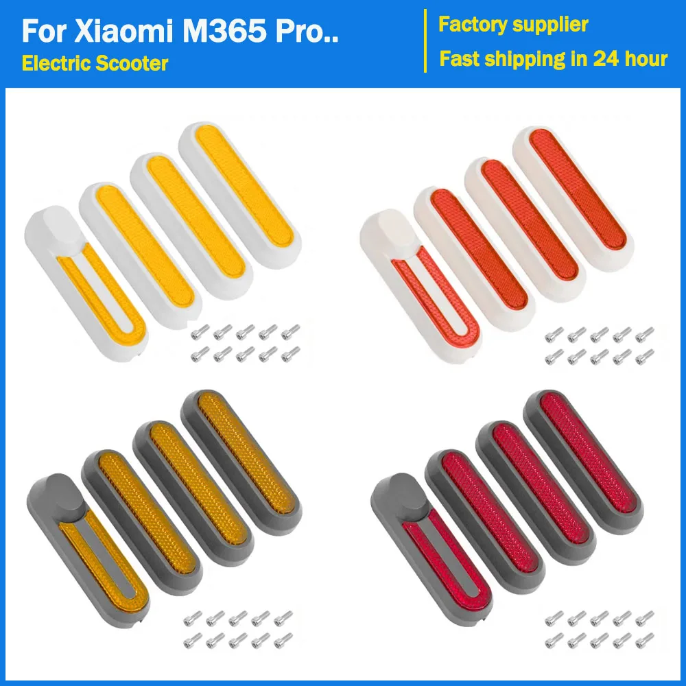 Radabdeckung Schutzhülle für Xiaomi M365 Pro 1S Pro2 Mi3 Elektroroller Vorne Hinten Nabenkappe Sicherheit Nacht Reflektierende Teile Image