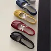 Split-Toe Casual Ballerinas Frauen Schuhe Leder Kreuz Band Mary Janes Schuhe Frau Streetwear