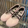 Runde Kappe Flache Damen Ballerinas Mode Outdoor Mary Janes Frauen Schuhe Schnalle Riemen