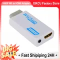 XIKCU Supporto Full HD Wii a HDMI Convertitore adattatore compatibile Audio da 3,5 mm per PC Monitor