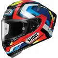 Casco moto da strada Shoei X-Spirit 3 integrale Shoei X-14 X-Fourteen Brink TC-1 Casco rosso blu