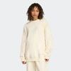 Sweatshirt ADIDAS ORIGINALS "ESS LIN CREW", Damen, Gr. M, crewht, Obermaterial: 82% Baumwolle, 18% Polyester, sportlich, Sweatshirts