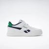Sneaker REEBOK CLASSIC "REEBOK COURT ADVANCE ELASTIC & TOP STRAP", Gr. 34, ftwrweiß, vectornavy, glengrün, Synthetik, sportlich, Schuhe