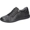 Schnürschuh WALDLÄUFER "H-CLOE", Damen, Gr. 8 (42), schwarz, Nappaleder, Textil, unifarben, klassisch, Schuhe, Sneaker, Halbschuh, Bequemschuh in Komfortweite H (= sehr weit)