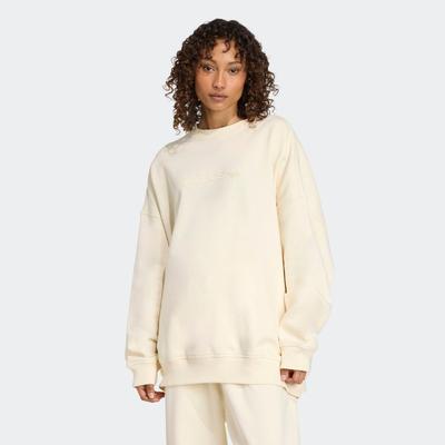 Sweatshirt ADIDAS ORIGINALS "ESS LIN CREW", Damen, Gr. S, crewht, Obermaterial: 82% Baumwolle, 18% Polyester, sportlich, Sweatshirts Image