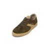 Sneaker MARC O'POLO "aus softem Veloursleder", Herren, Gr. 45, schwarz mossy olive, schwarz cashmere, Obermaterial: 100% Leder (Rind), unifarben, Schuhe