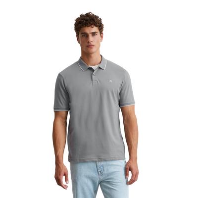 Poloshirt MARC O'POLO, Herren, Gr. L, berlin breeze, Jersey, Obermaterial: 95% Baumwolle, 5% Elasthan, casual, regular fit, Kurzarm Rippbündchen, Shirts, aus Piqué, regular fit, kontrastfarbene Details Image