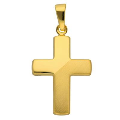 Ketten-Anhänger ADELIA´S "333 Gold Kreuz Anhänger", gold, Schmuckanhänger, Damen, Gold, Goldschmuck für Damen & Herren Image