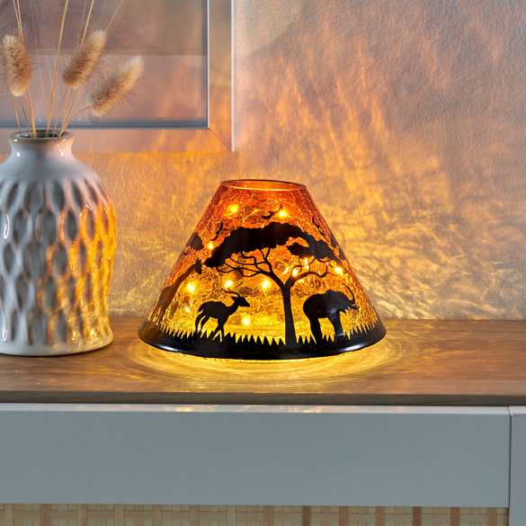 LED-Leuchte Craquelé-Glas "Safari" Eldo Image