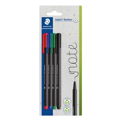 Staedtler Fineliner »triplus® 334 farbig sortiert 4 Farben« 0,3 mm 4 Stück Image