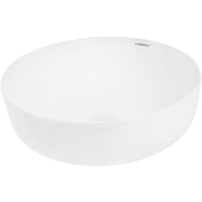 Luxebath - ecd Germany Waschbecken Waschtisch 400 x 400 x 135 mm aus Keramik Rund Weiß Image