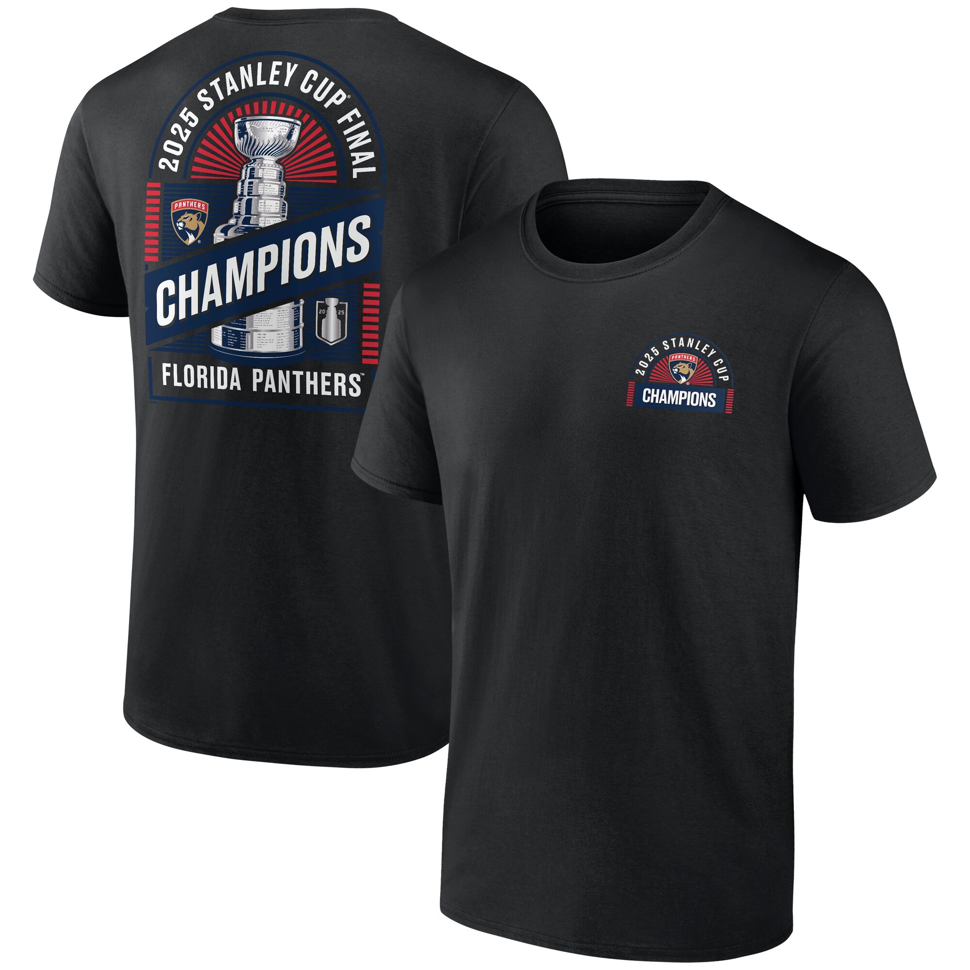 Florida Panthers 2025 Stanley Cup Final Champions Shine T-Shirt - Herren Image